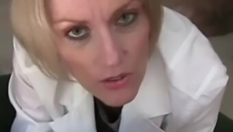 Mature Blonde Wife Explores Her Sexual Desires In A Medical Fantasy Role-Play