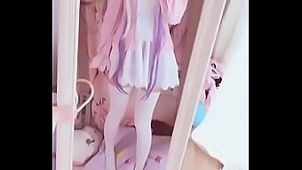 Solo Fingering: Kanna'S First Cosplay Experience