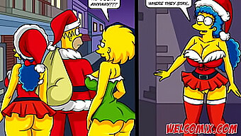 Simpsons Hentai: Un Regalo Festivo De Esposa Compartiendo