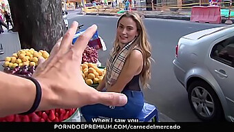 Busty Latina Babe With Natural Tits Gets Picked Up And Fucked In Public