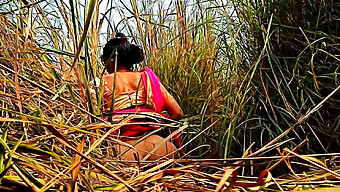 Femme Amateur Indienne Se Déchaîne Dans La Jungle