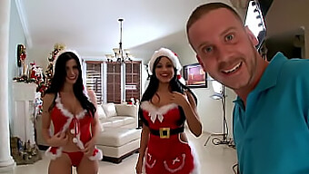 Xmas Ass Spectacular With Rebeca Linares And Abella Anderson