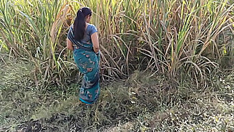 Komal Gets Caught Peeing In The Fields And Brought Home For Sex