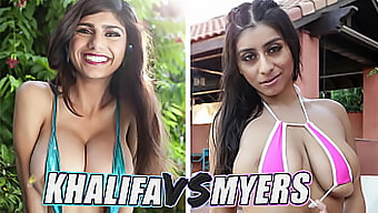 Mia Khalifa Ve Violet Myers, Sıcak Creampie Ve Cumshot Yarışmasında Kafa Kafaya Gidiyorlar