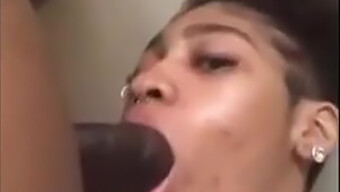 Amateur Black Babe Takes On A Huge Black Cock