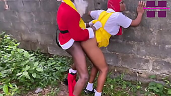 Santa'S Naughty Exchange With Hijab-Clad Girl Ends In Mutual Satisfaction. Subscribe For More.